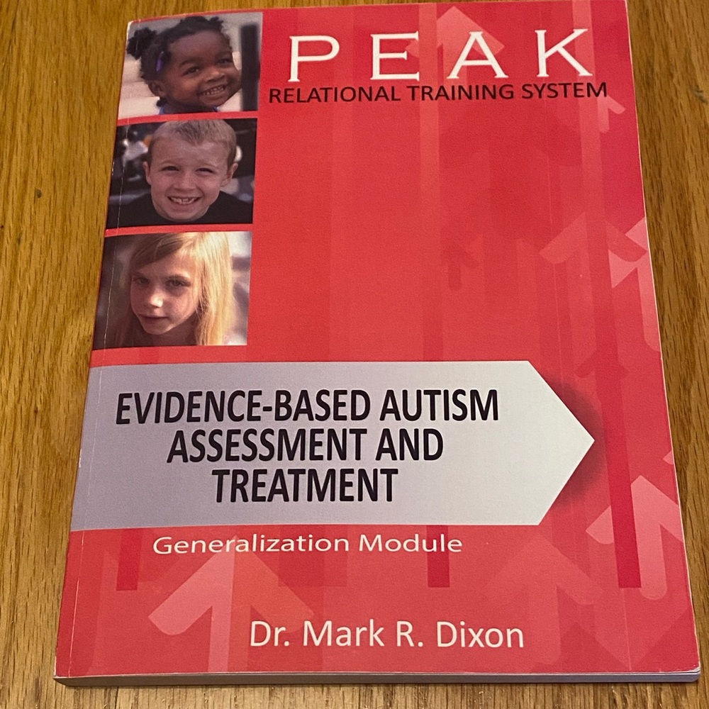 PEAK Generalization module -Evidence-based autism assessment and treatment book